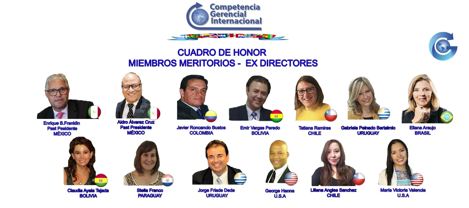 Cuadro de honor de CGI: miembros meritorios y exdirectores